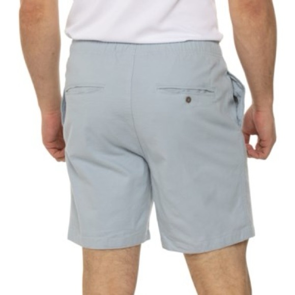 Free Fly Stretch Canvas Shorts Bamboo Cotton Sz Large Bay Blue Casual Coastal 13 - Picture 8 of 11